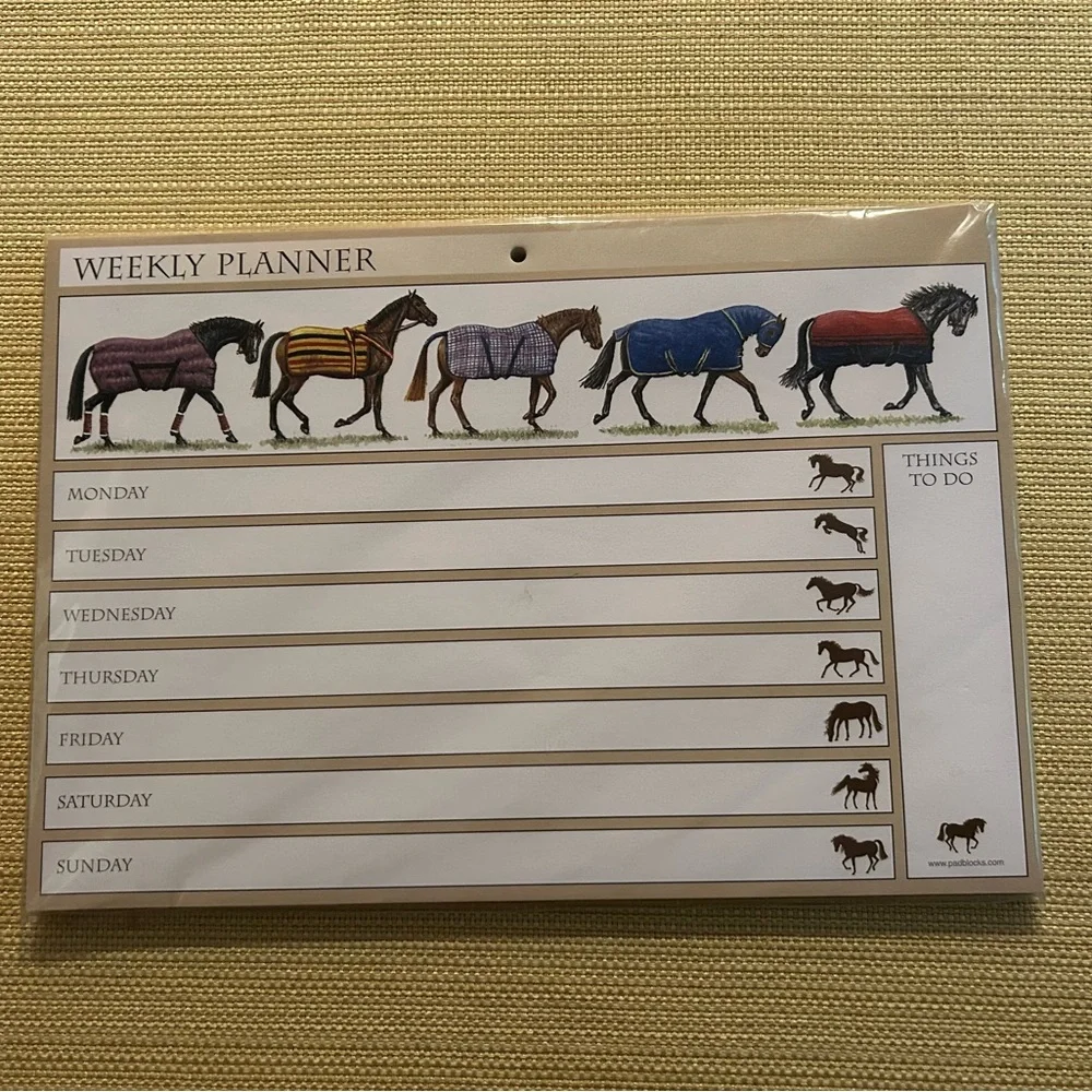 Equestrian Weekly Planner - Multicolor